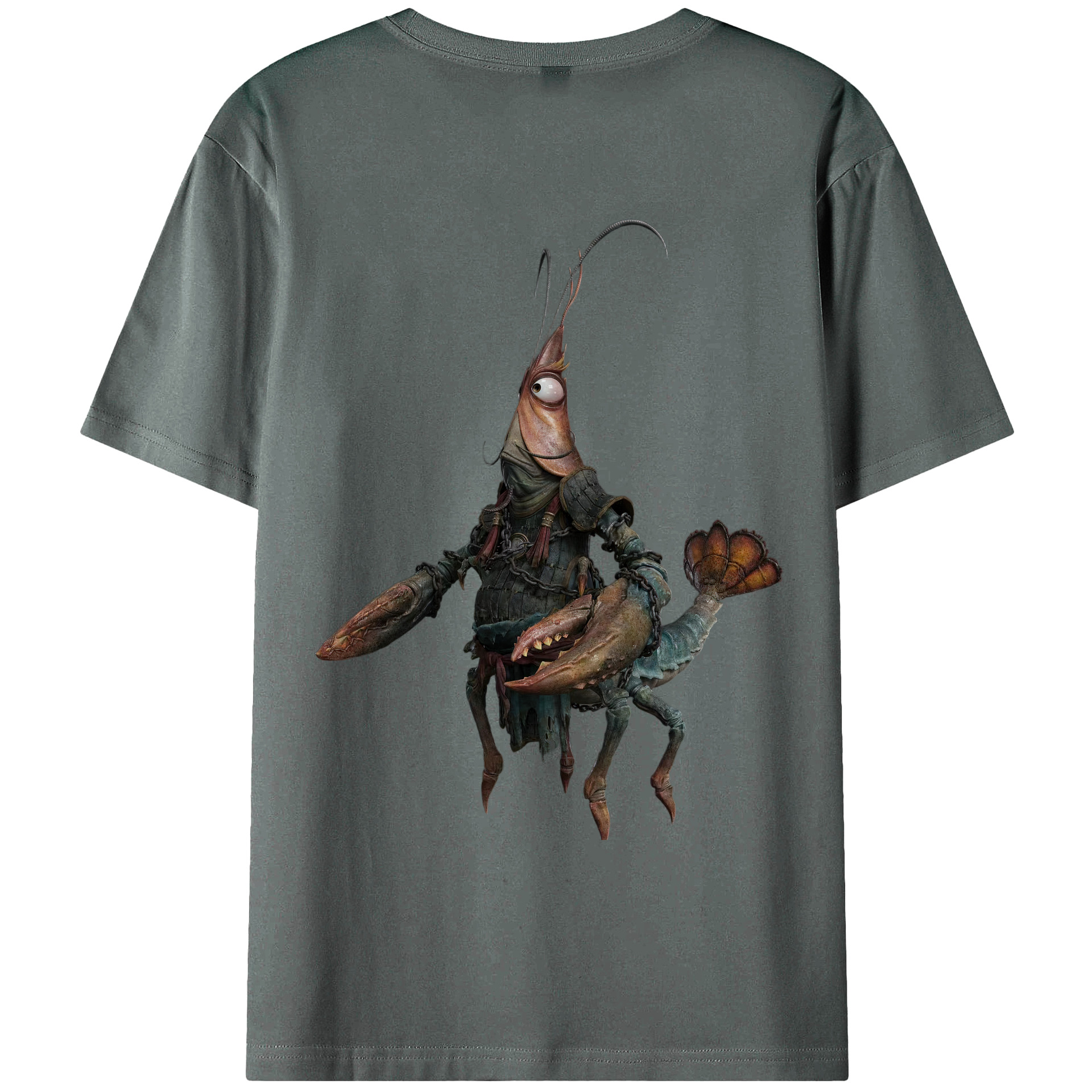 （画像用） Ne Zha 2 ナタ 魔童の大暴れ 綿100％ メンズ半袖Tシャツ（バックプリント） 通気性